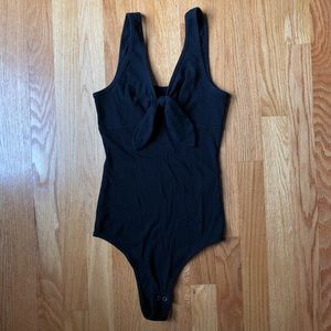 Hollister Black Tie Front Bodysuit